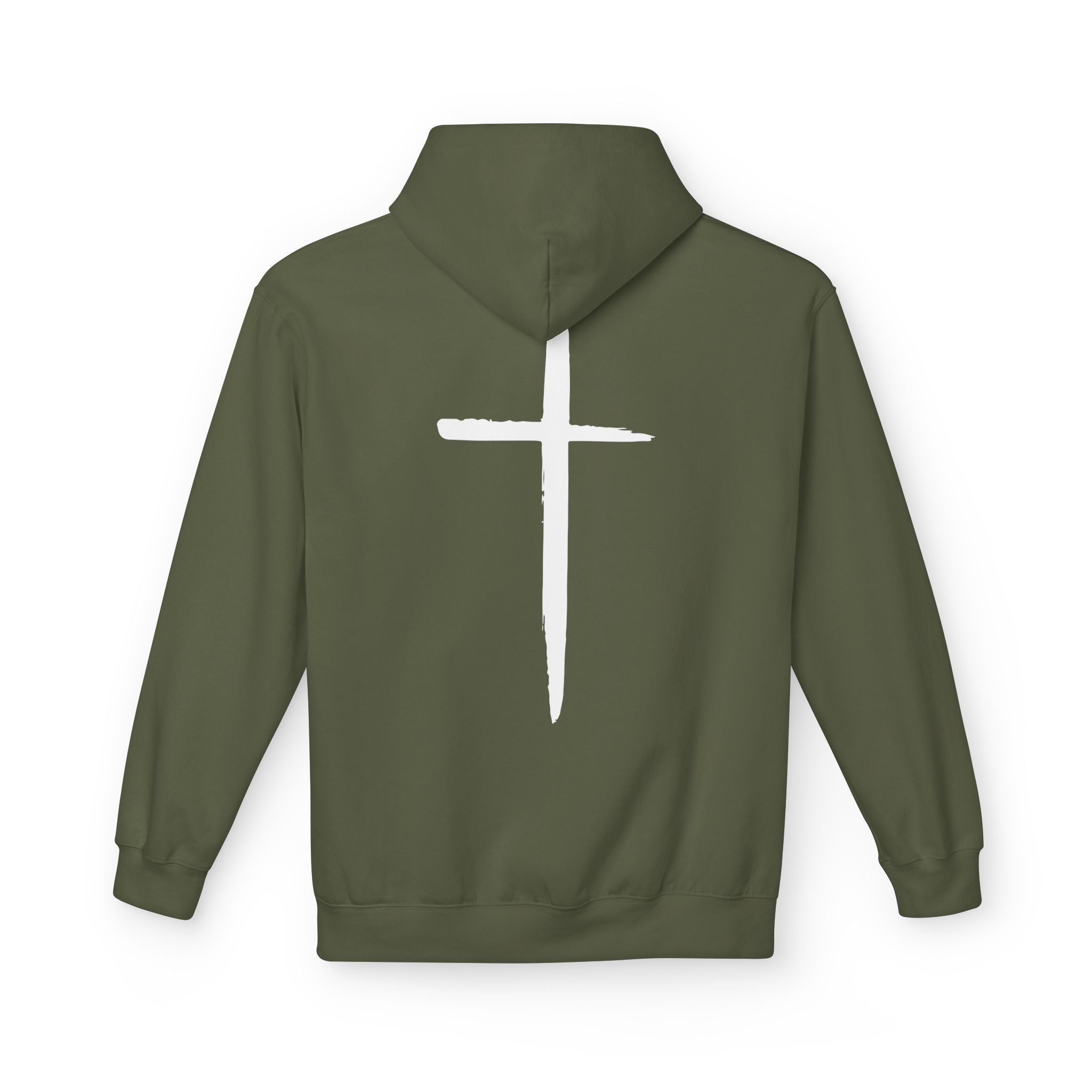 The Wise Man Hoodie | Minimalist Christmas & Cross Back Print | Scriptura Fleece