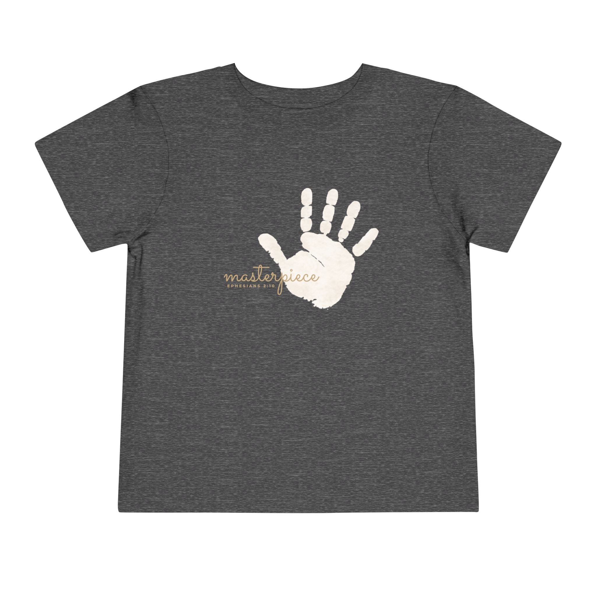 God's Masterpiece Tee | Ephesians 2:10 Toddler Shirt | Handprint Design
