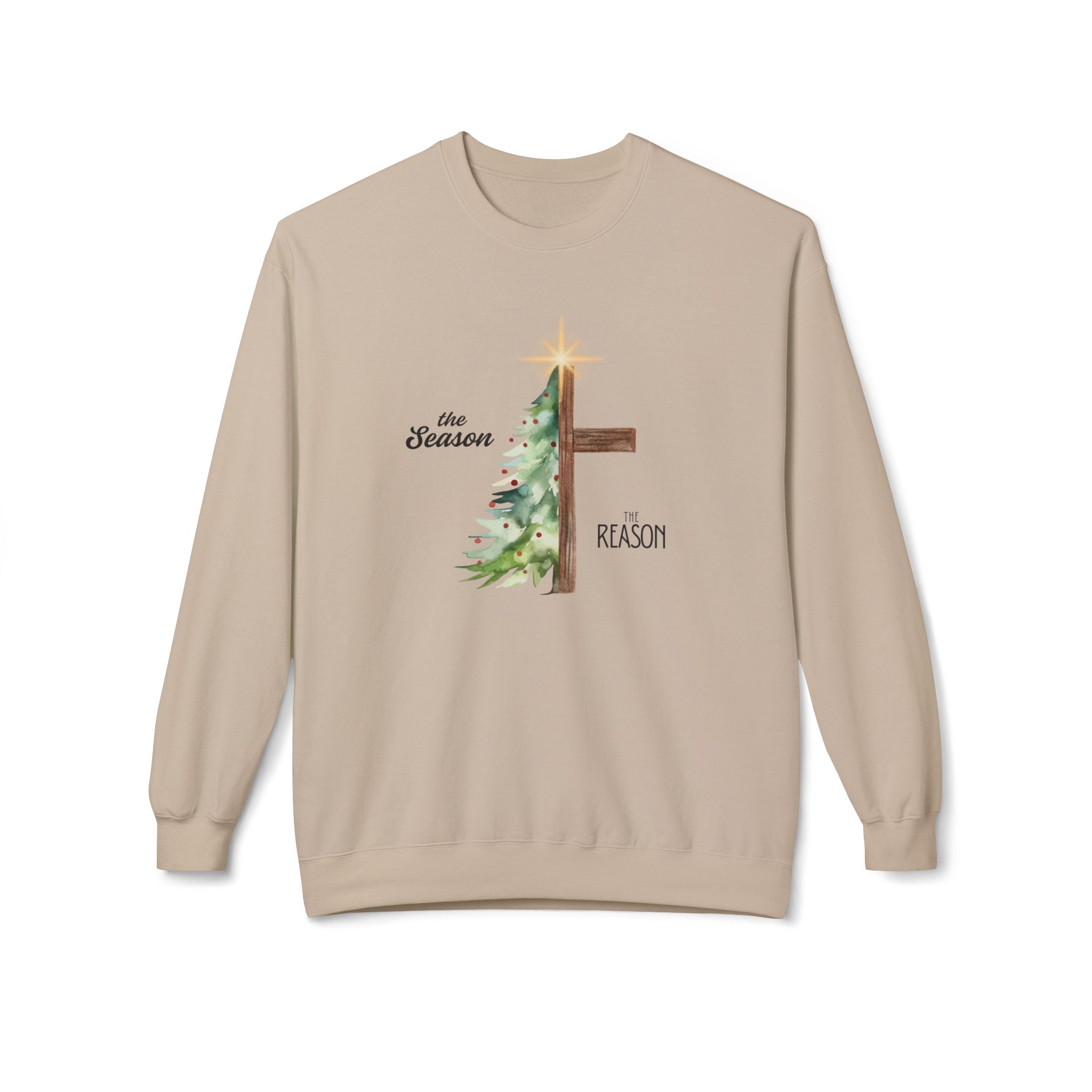 The Season & The Reason Crewneck | Christian Holiday Sweatshirt | Faith-Based Graphic Pullover