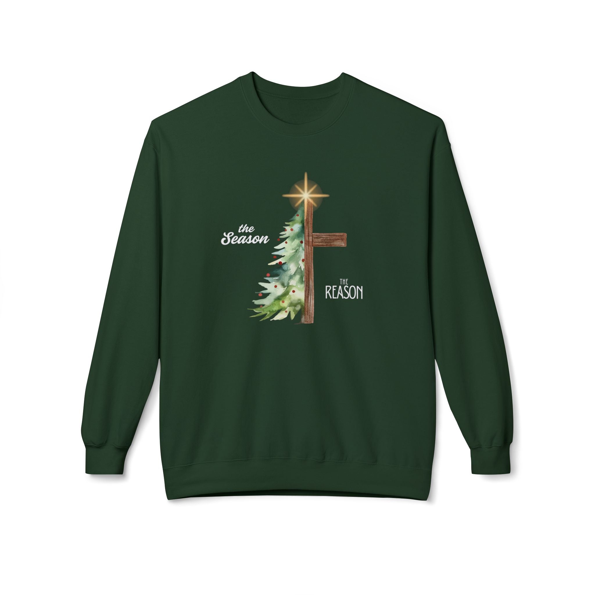 The Season & The Reason Crewneck | Christian Holiday Sweatshirt | Faith-Based Graphic Pullover