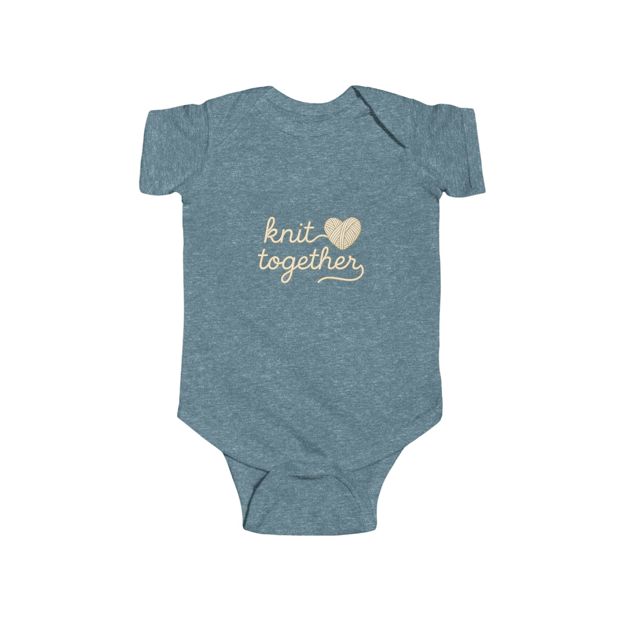 Knit Together Bodysuit | Psalm 139 Baby One-Piece | Yarn Heart Design