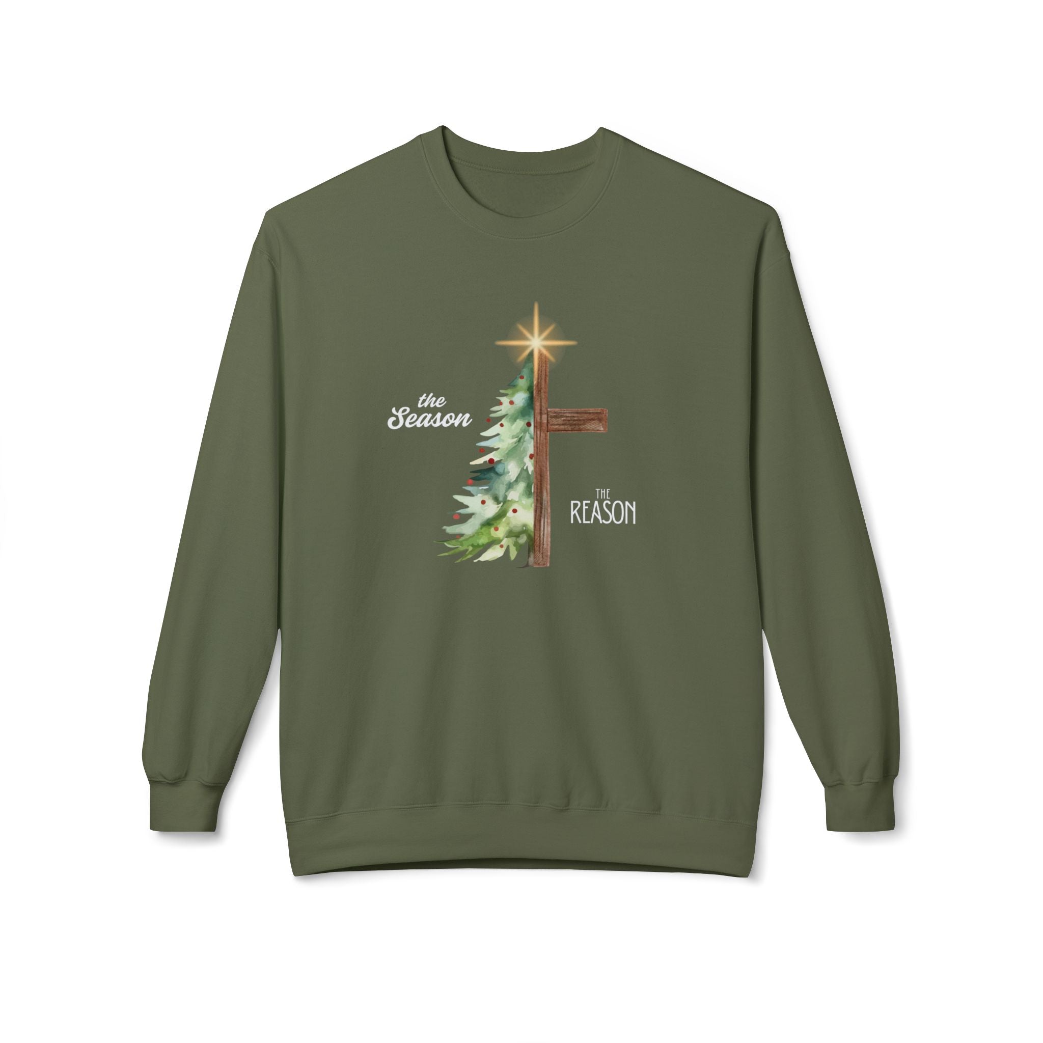 The Season & The Reason Crewneck | Christian Holiday Sweatshirt | Faith-Based Graphic Pullover