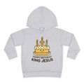 Happy Birthday King Jesus Hoodie | Toddler Christmas Pullover | Cake & Cross Design