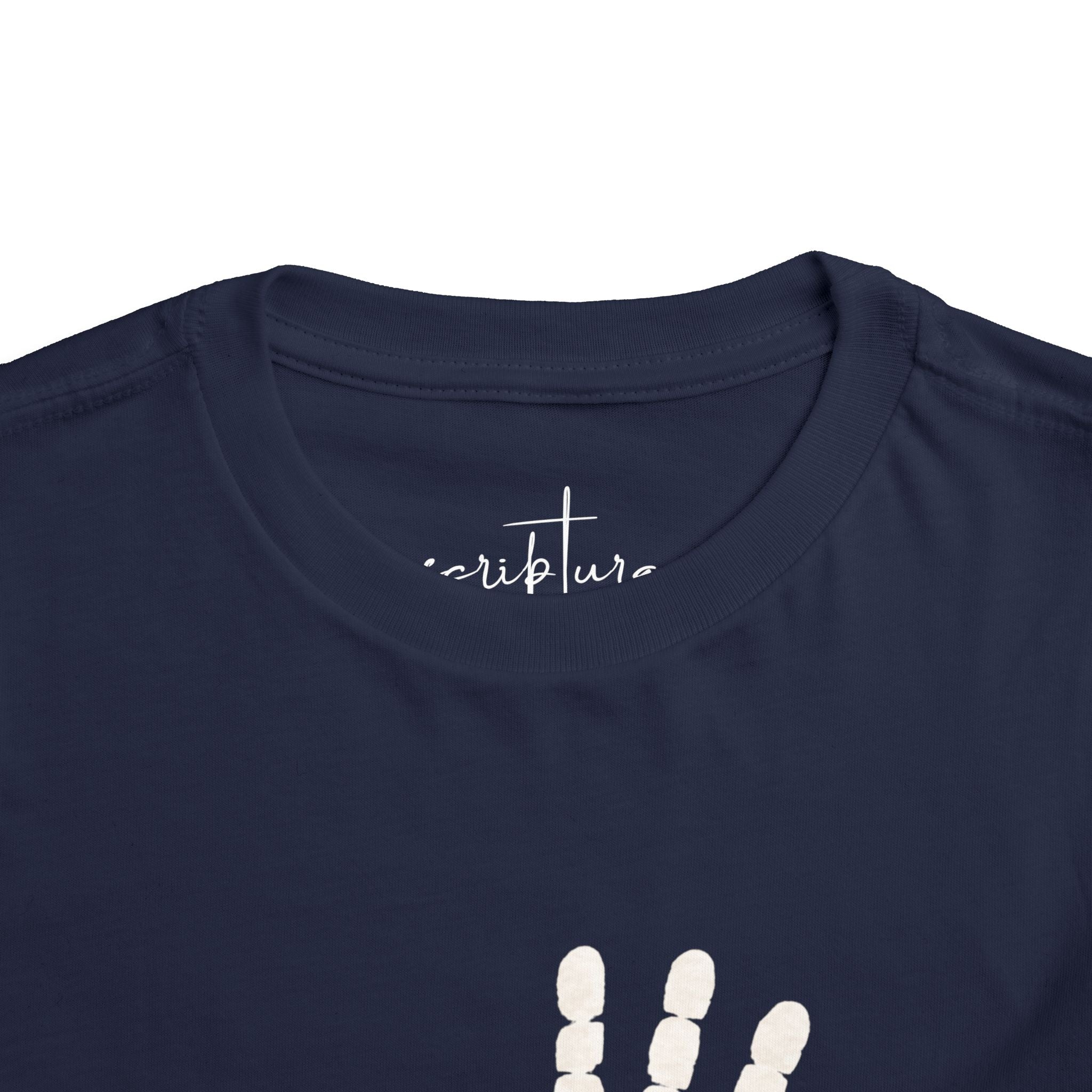 God's Masterpiece Tee | Ephesians 2:10 Toddler Shirt | Handprint Design