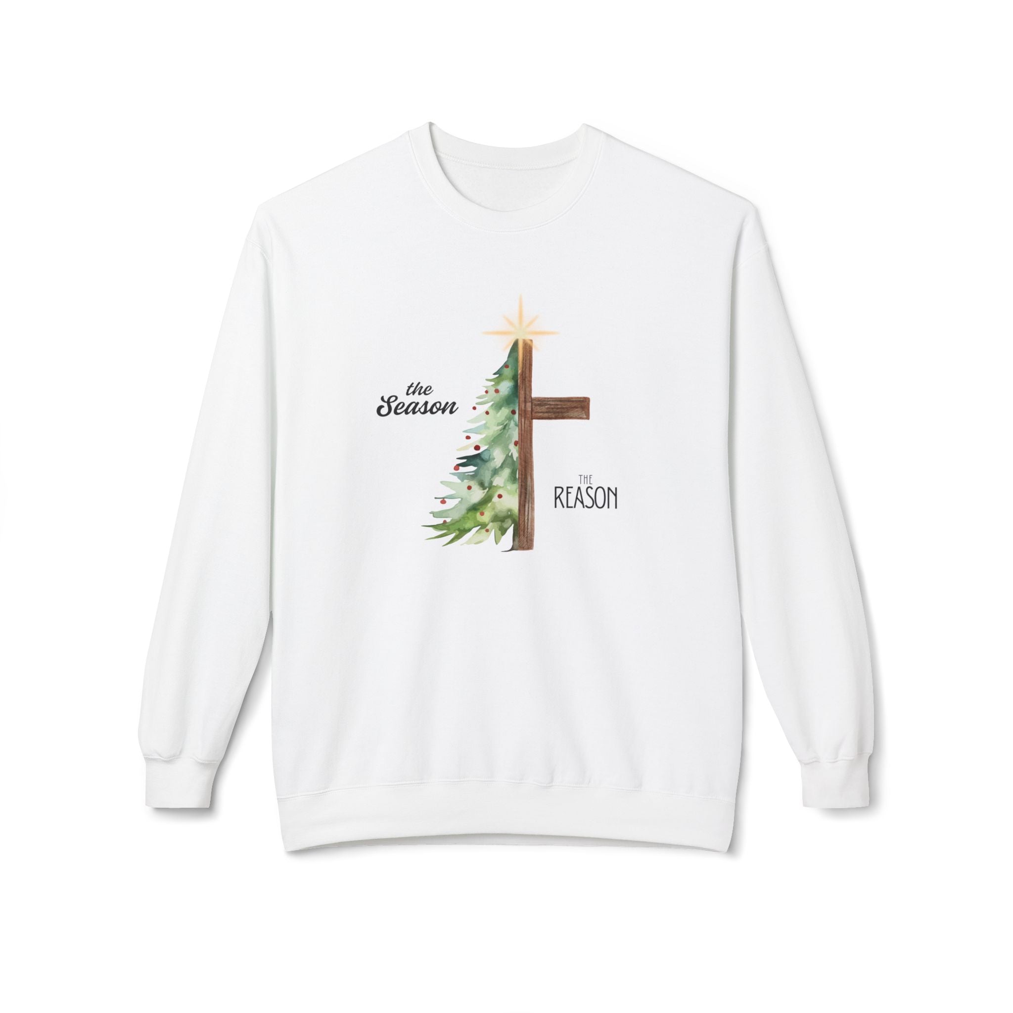 The Season & The Reason Crewneck | Christian Holiday Sweatshirt | Faith-Based Graphic Pullover